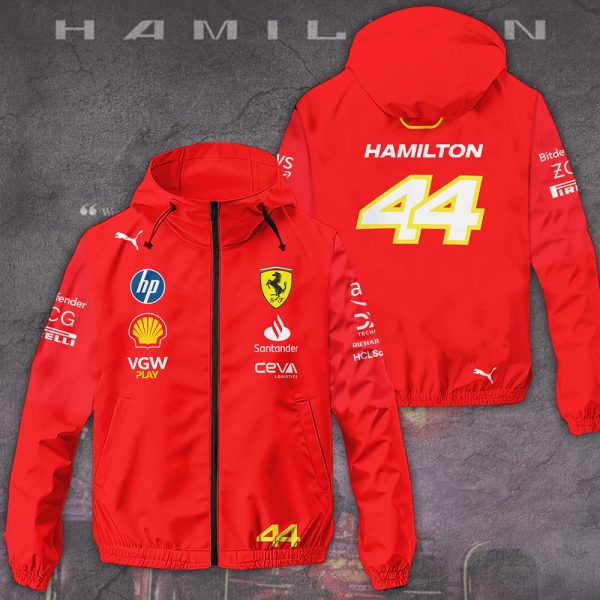 Scuderia Ferrari x Lewis Hamilton 3D Windbreaker Jacket - TANTN 9877