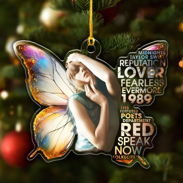 Taylor Swift Custom Shape Clear 1-sided Car Ornament - HOATT 7485