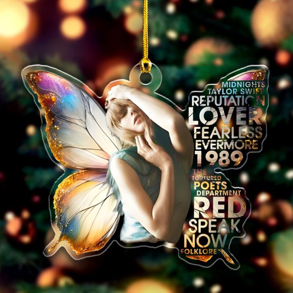 Taylor Swift Custom Shape Clear 1-sided Car Ornament - HOATT 7485