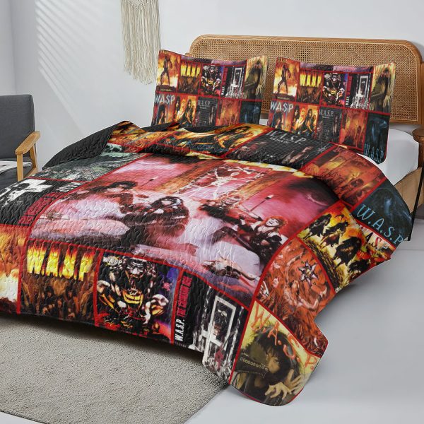 W.A.S.P. Quilt Bedding Set - HOATT 7686