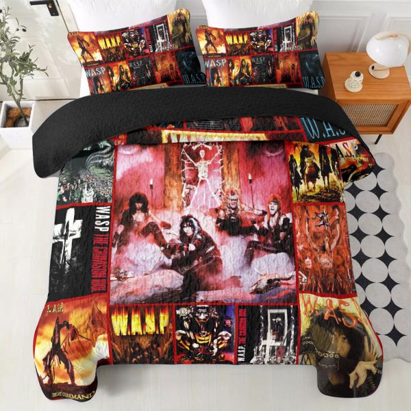 W.A.S.P. Quilt Bedding Set - HOATT 7686