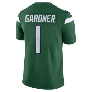 Men's New York Jets Ahmad Sauce Gardner Nike Gotham Green Vapor Untouchable Limited Jersey - GNE DROP420