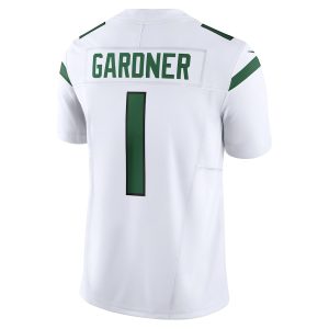 Men's New York Jets Ahmad Sauce Gardner Nike White Vapor F.U.S.E. Limited Jersey - GNE DROP432