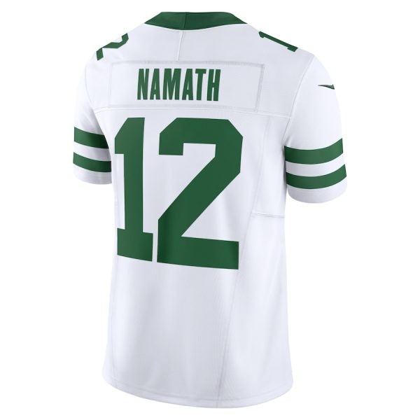 Men's New York Jets Joe Namath Nike Legacy White Vapor F.U.S.E. Limited Jersey - GNE DROP431