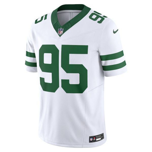 Men's New York Jets Quinnen Williams Nike Legacy White Vapor F.U.S.E. Limited Jersey - GNE DROP415