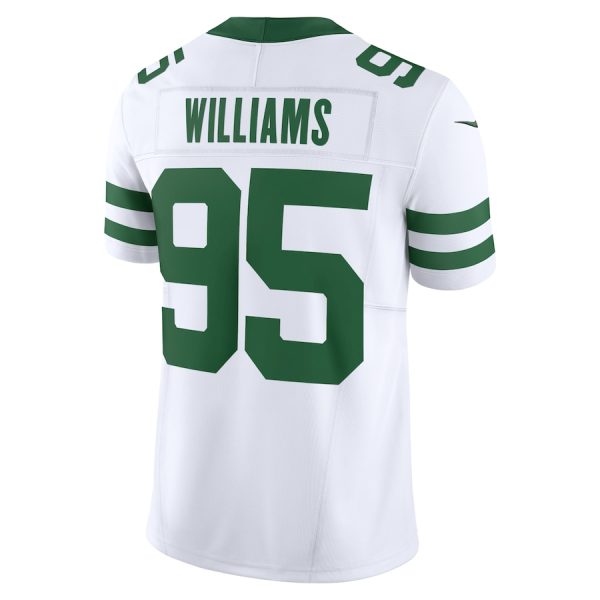 Men's New York Jets Quinnen Williams Nike Legacy White Vapor F.U.S.E. Limited Jersey - GNE DROP415