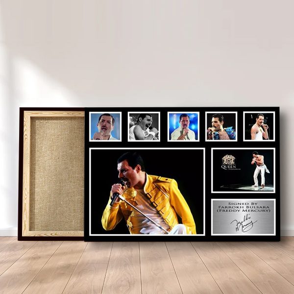 Freddie Mercury Rectangle Canvas With Inner Frame - MAITM 9592