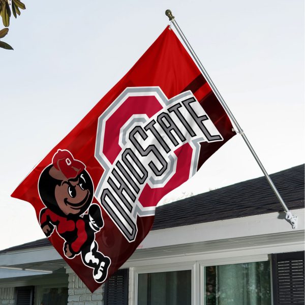 Ohio State Buckeyes Football 3D House Flag - MAITM 9646