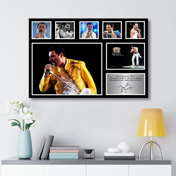 Freddie Mercury Rectangle Canvas With Inner Frame - MAITM 9592