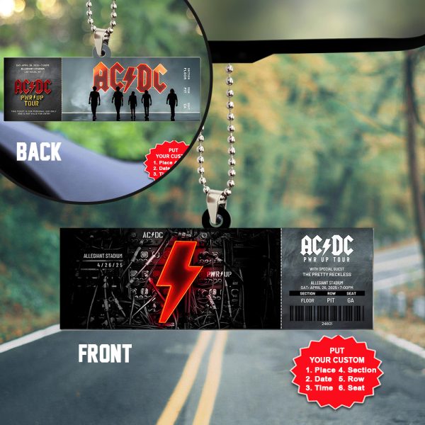 Personalized Rock Music Custom Shape 2-sided Acrylic Car Ornament - MAITM 9641