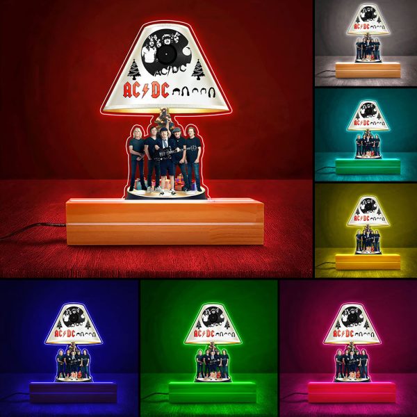 Rock Music Led Light with Wooden Base (7 Colors) - HOATT 7946