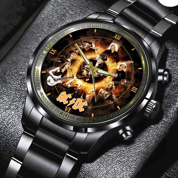 Rock Music Black Stainless Steel Watch - HOATT 7842