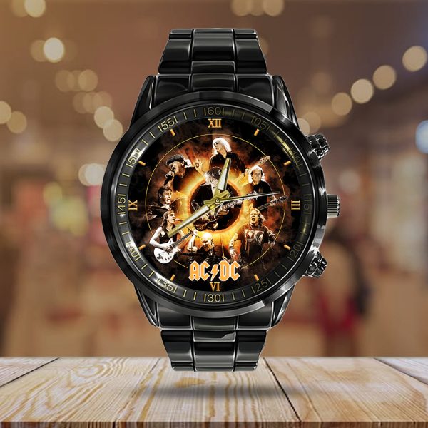 Rock Music Black Stainless Steel Watch - HOATT 7842