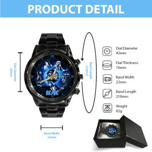 Rock Music Black Stainless Steel Watch - HOATT 7843