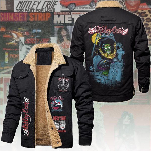 Mötley Crüe 2D Winter Fleece Jacket - ANHNV 5839