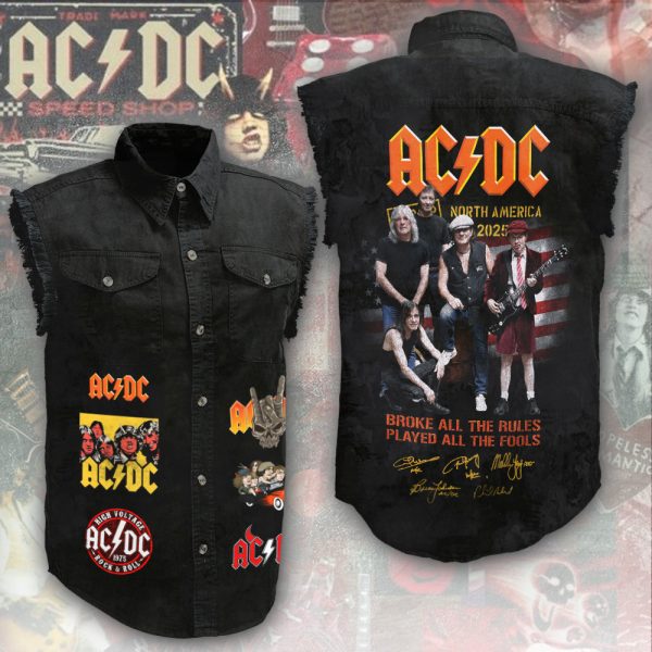 Rock Music 3D Lightweight Sleeveless Denim Shirt - ANHNV 5861