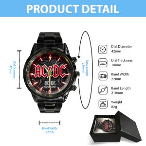 Rock Music Black Stainless Steel Watch - ANHNV 5862