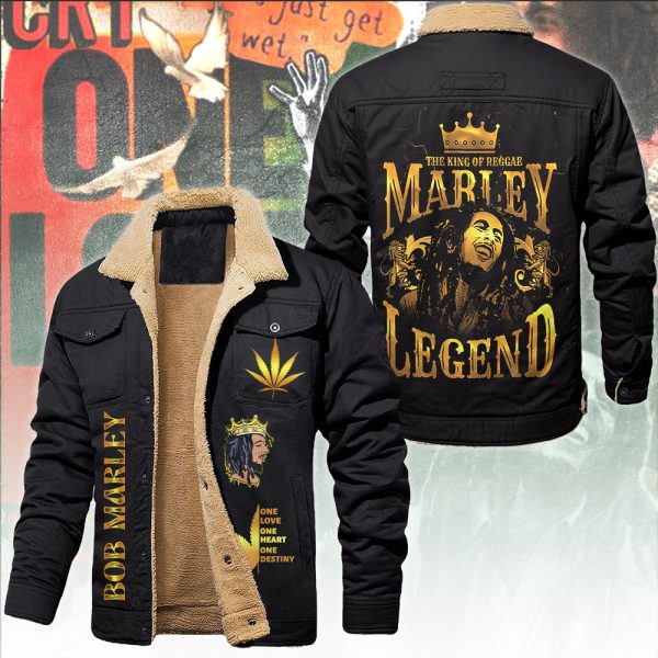 Bob Marley 2D Winter Fleece Jacket - ANHNV 5910