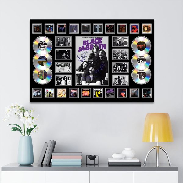 Black Sabbath Rectangle Canvas With Inner Frame - MAITM 9438