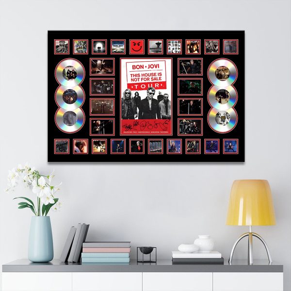 Bon Jovi Rectangle Canvas With Inner Frame - MAITM 9649