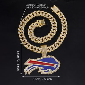 Buffalo Bills Alloy Pendant Necklace - MAITM DROP008
