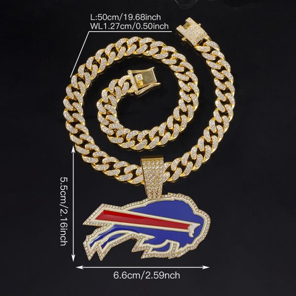 Buffalo Bills Alloy Pendant Necklace - MAITM DROP008