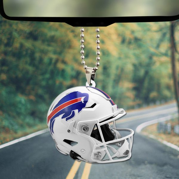 Buffalo Bills Custom Shape 2-sided Acrylic Car Ornament - TANTN 10399