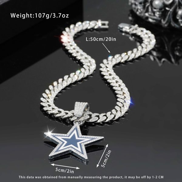 Dallas Cowboys Alloy Pendant Necklace - MAITM DROP023