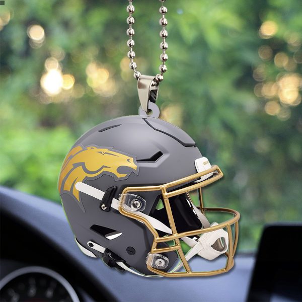 Denver Broncos Custom Shape 2-sided Acrylic Car Ornament - TANTN 10419