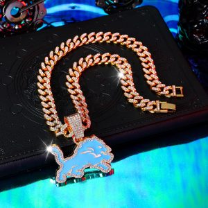 Detroit Lions Alloy Pendant Necklace - MAITM DROP006