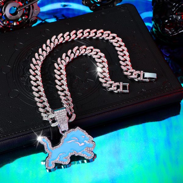 Detroit Lions Alloy Pendant Necklace - MAITM DROP006