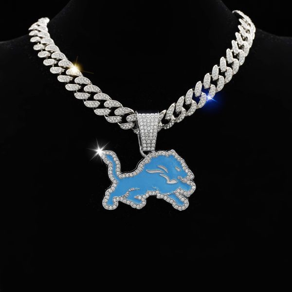 Detroit Lions Alloy Pendant Necklace - MAITM DROP006
