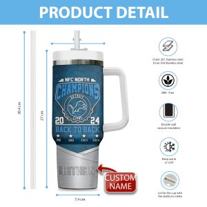 Personalized Detroit Lions 40oz Stanley Tumbler - HOATT 7923
