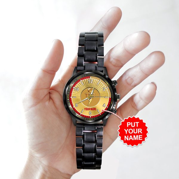 Personalized Elvis Presley Black Stainless Steel Watch - HOATT 7848