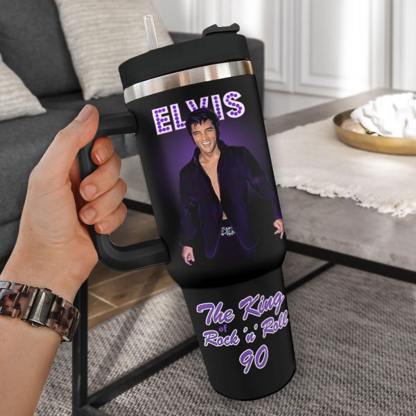Personalized Elvis Presley 40oz Stanley Tumbler - HOATT 7928