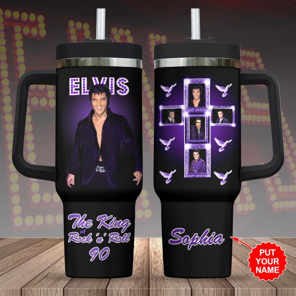 Personalized Elvis Presley 40oz Stanley Tumbler - HOATT 7928