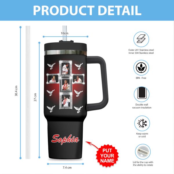 Personalized Elvis Presley 40oz Stanley Tumbler - HOATT 7929
