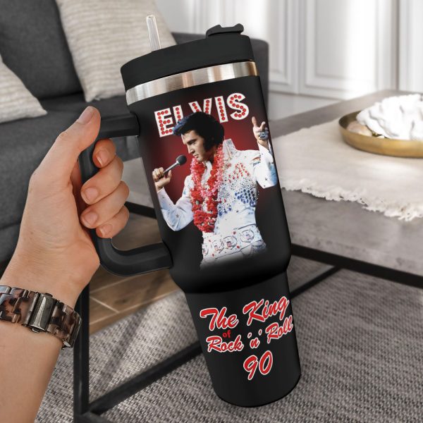 Personalized Elvis Presley 40oz Stanley Tumbler - HOATT 7929