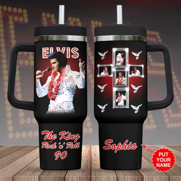 Personalized Elvis Presley 40oz Stanley Tumbler - HOATT 7929