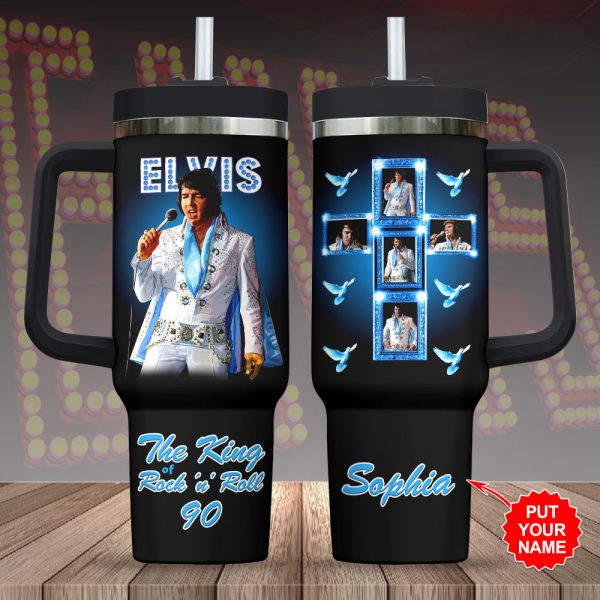 Personalized Elvis Presley 40oz Stanley Tumbler - HOATT 7930