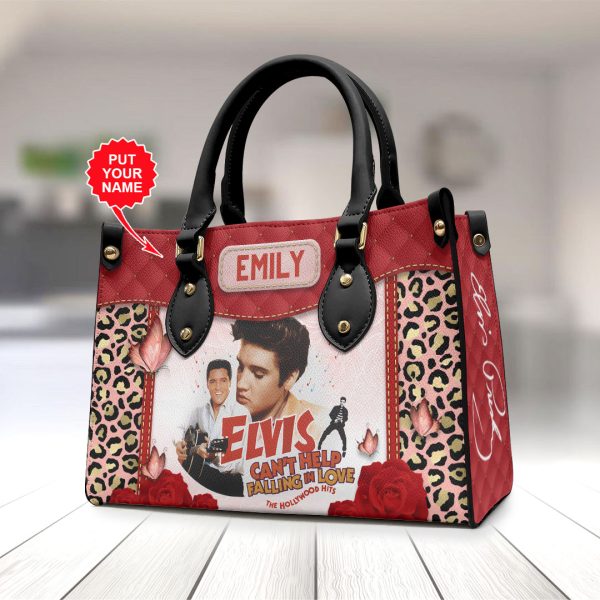 Personalized Elvis Presley Leather HandBag - VANDH 4207
