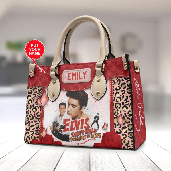 Personalized Elvis Presley Leather HandBag - VANDH 4207