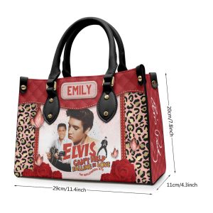 Personalized Elvis Presley Leather HandBag - VANDH 4207