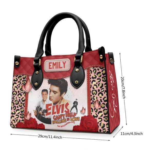Personalized Elvis Presley Leather HandBag - VANDH 4207