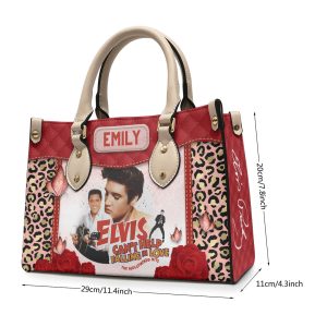 Personalized Elvis Presley Leather HandBag - VANDH 4207