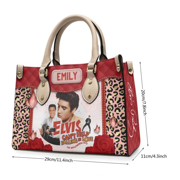 Personalized Elvis Presley Leather HandBag - VANDH 4207