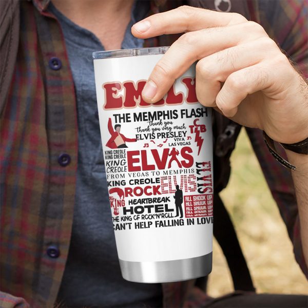 Personalized Elvis Presley Tumbler Cup - VANDH 4173