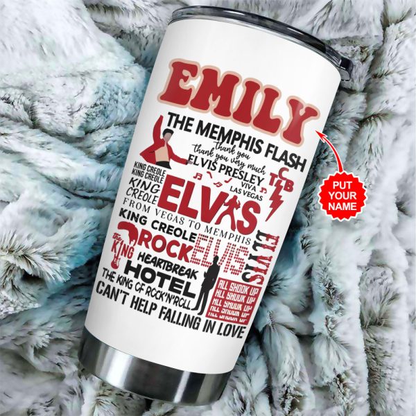 Personalized Elvis Presley Tumbler Cup - VANDH 4173