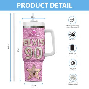 Elvis Presley 40oz Stanley Tumbler - TANTN 10515