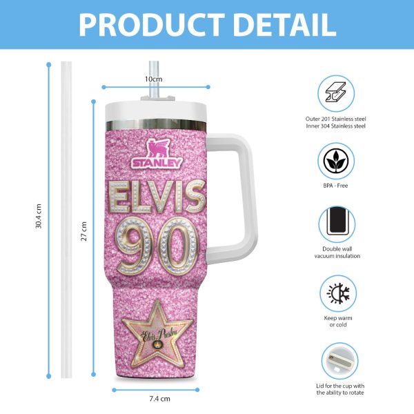 Elvis Presley 40oz Stanley Tumbler - TANTN 10515